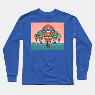 Retro Hot Air Balloons Balloon Ride Long Sleeve T-Shirt